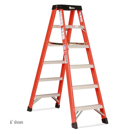 BAUER LADDER 12 ft Fiberglass Stepladder 35412